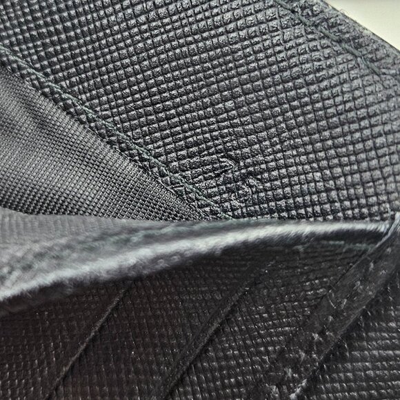 Prada Black Nylon and Leather Trifold Wallet - Picture 4 of 17